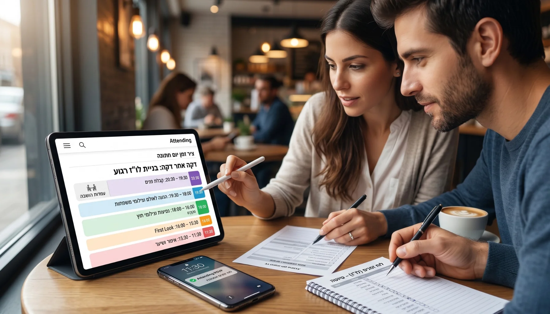 דקה אחר דקה: איך לבנות לו"ז יום חתונה נכון, רגוע ובלי איחורים